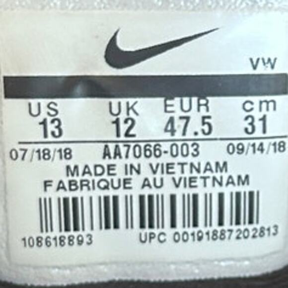 Nike - Air Max Infuriate 2 - Basketball Shoes - Gray - Men's - 13 - AA7066-003 - Picture 9 of 9